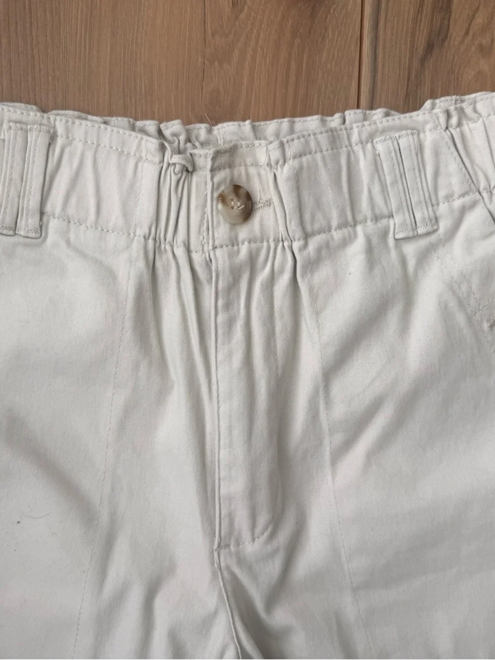 Democracy Cream Wide-Leg Women’s Cotton Pants - Picture 6 of 10